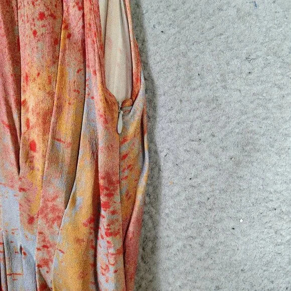 Free People Seduction Jumpsuit Women's S Multicolor Tie-Dye Halter Neck Wide Leg - Picture 4 of 15